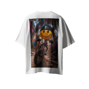 ON OFF UPLOAD BIKE CAMISETA OVERSIZE